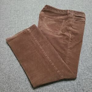 Vintage Y2K 90s RL Polo Jeans Co Pants Womens 14x30 Brown Corduroy Boot Cut